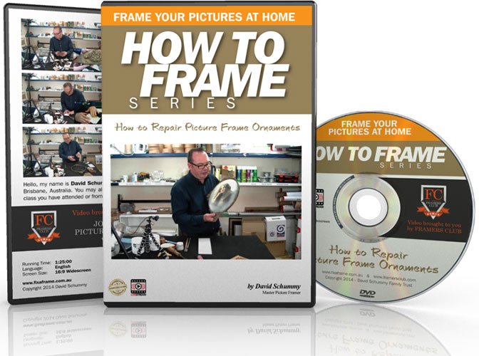 How to repair frame ornaments