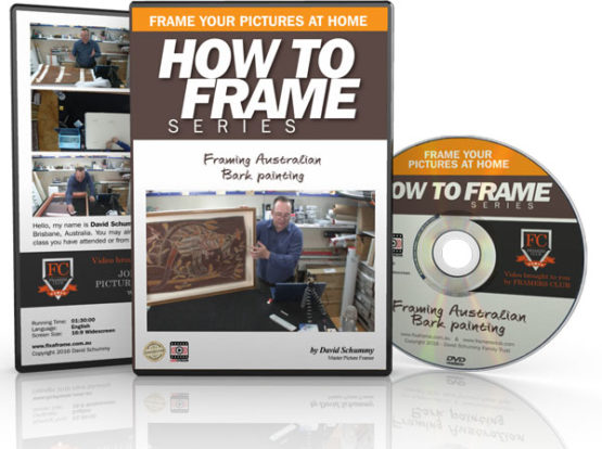 38 - Framing Australian Bark Painting